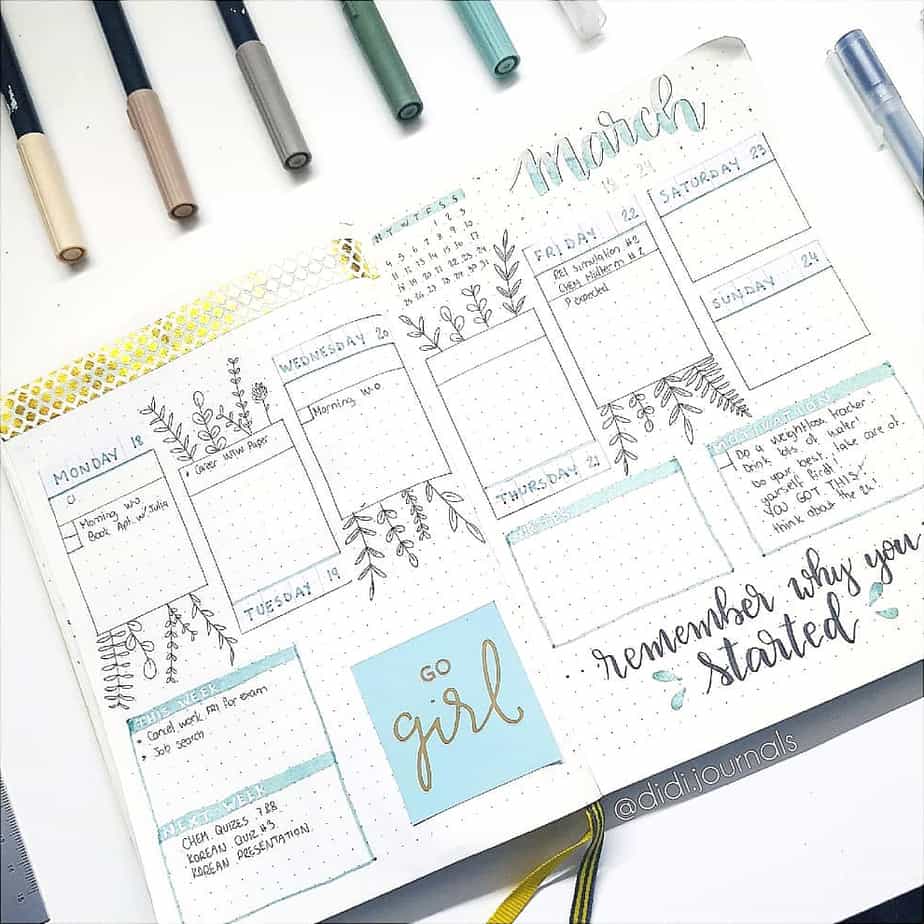 The Best Bullet Journal Weekly Layout Setup Guide - Planning Mindfully