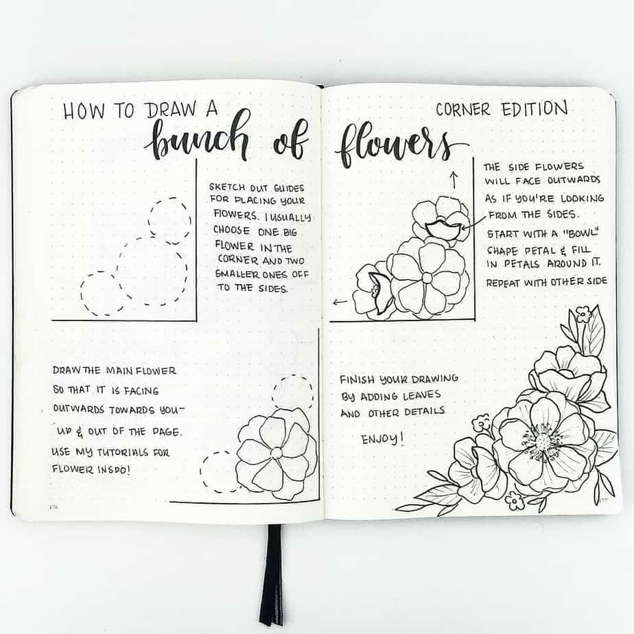 bullet journal flowers 9 - Planning Mindfully