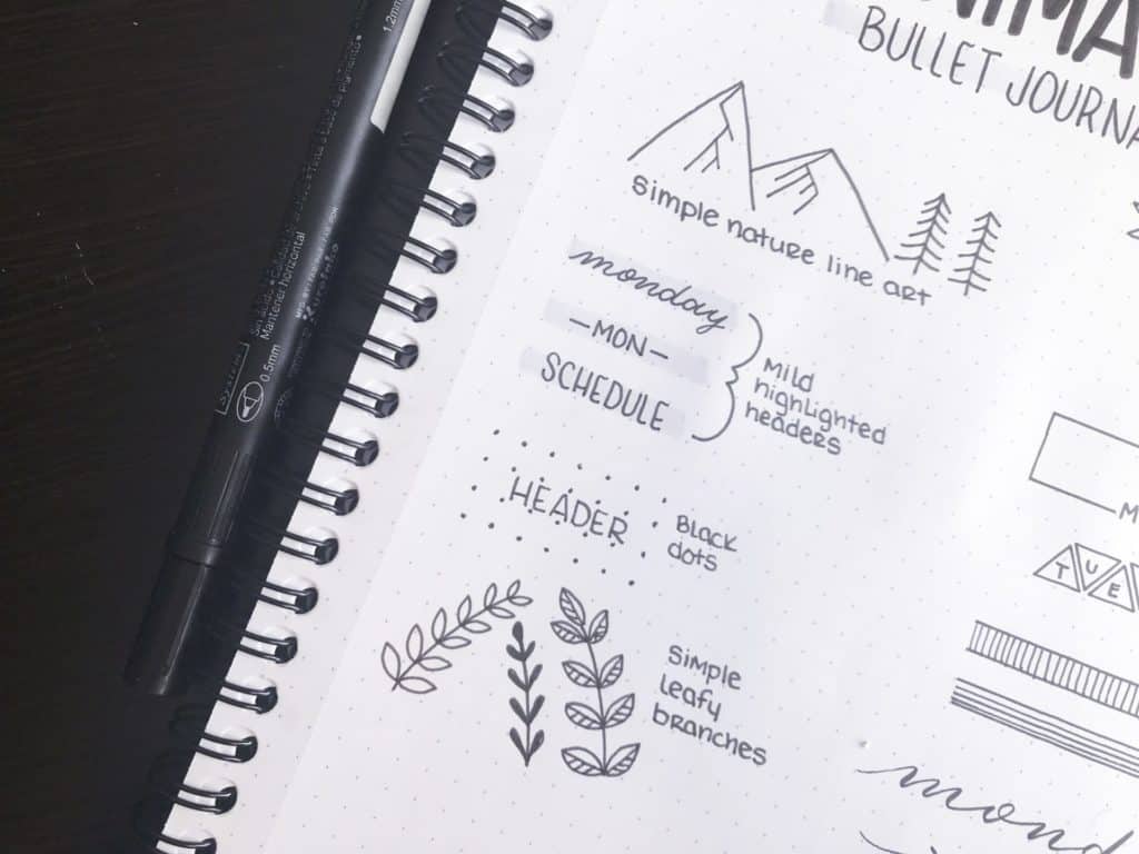 9 Quick and Easy Ways to Decorate Your Minimalist Bullet Journal ...