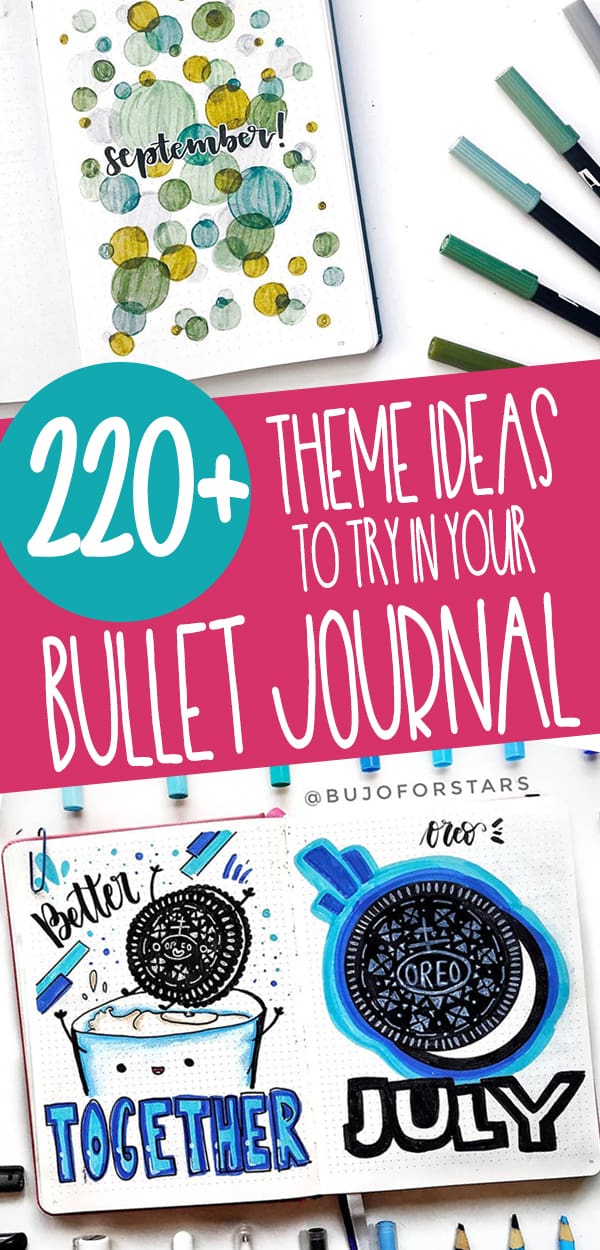 220+ Inspirational Bullet Journal Theme Ideas - Planning Mindfully